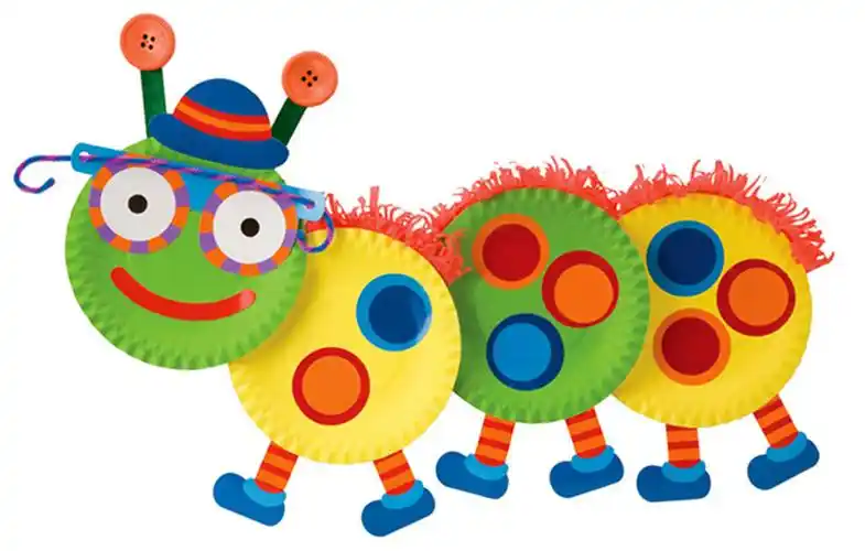 幼儿园手工材料手工diy儿童手工制作纸盘-7寸混色纸盘 纸碟蛋糕盘