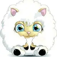 卡通可爱萌小羊头像【点击鼠标右键下载】