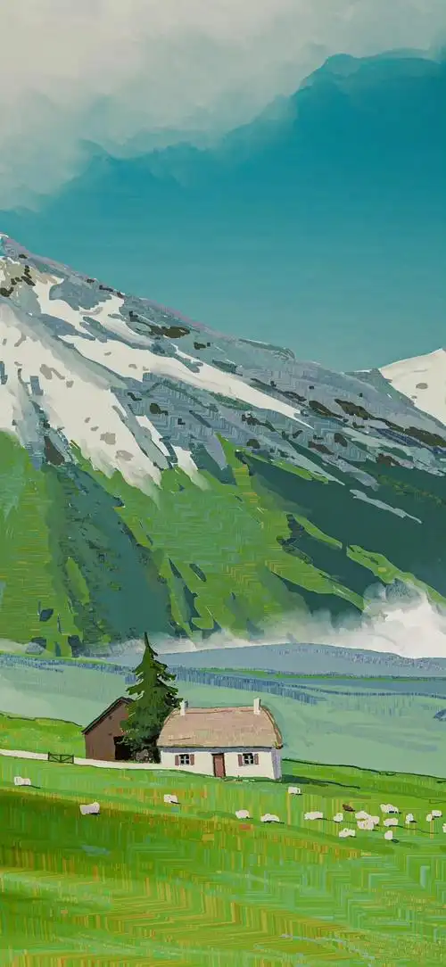 宫崎骏风格插画壁纸