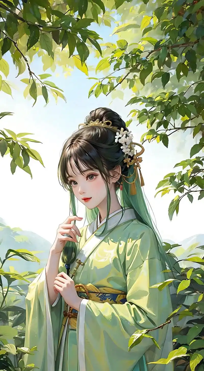 独坐幽篁里,弹琴复长啸.#抖音图文来了 #古风 #ai绘画  - 抖音