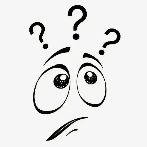 问号卡通创意图