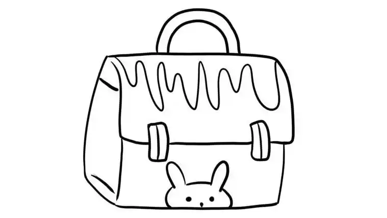 手提包简笔画 手提包简笔画画法 - 童乐福儿童网