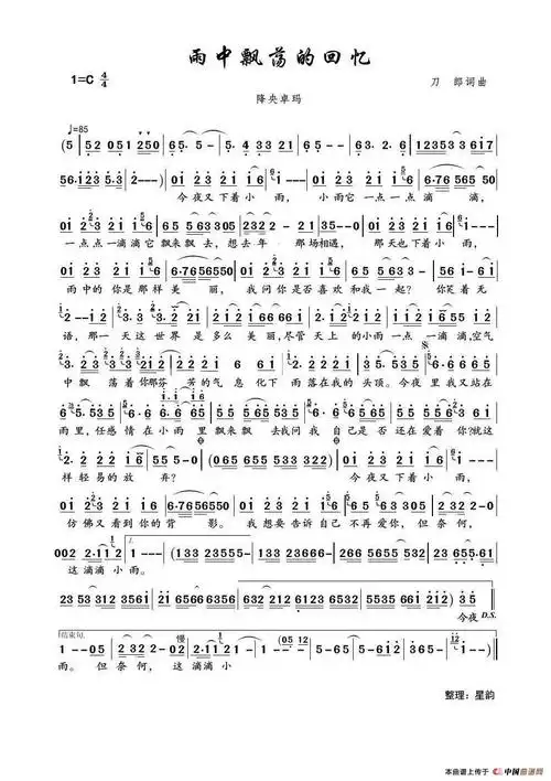 雨中飘荡的回忆