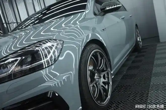 大众高尔夫rlinesc改色膜水泥灰