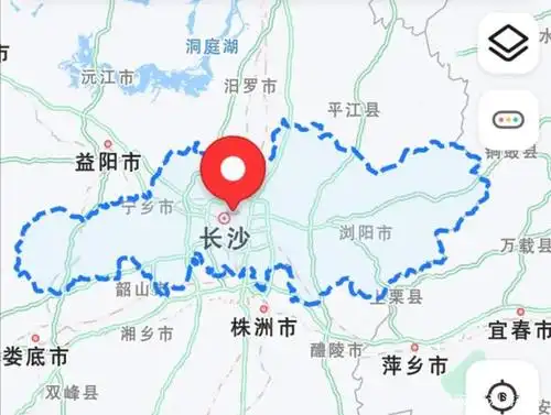 长沙市区位地图