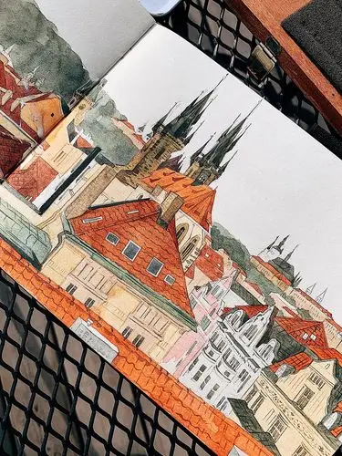 布拉格的红屋顶 - 原创作品 - 站酷(zcool)