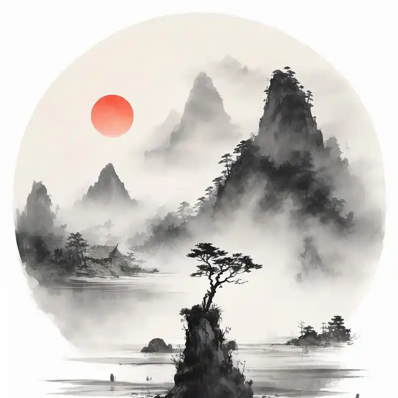 适合做头像的山水画🎨来啦!