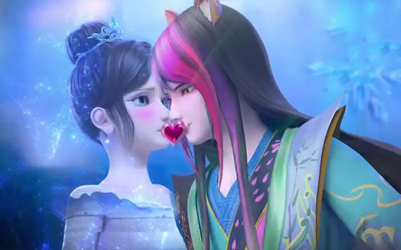 叶罗丽番外:亲吻了!颜爵偷偷来到人类世界,幽会冰公主一吻定情