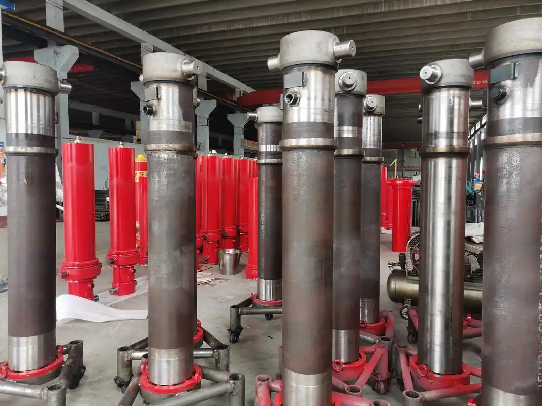 前顶液压缸 自卸车液压油缸 矿用液压支柱油缸 青州龙跃液压机械