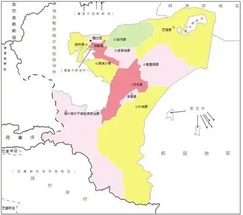 喀什在哪里?喀什地区,喀什市,疏附县是什么关系?