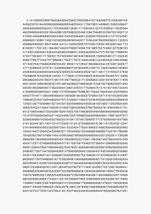 圆周率[π](10000位)