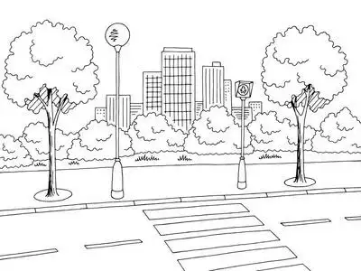 路素描图片-路素描素材-路素描插画-摄图新视界