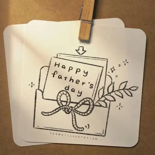 78简笔画79父亲节贺卡79附过程