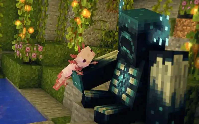 蝾螈太可爱我的世界117新内容国外玩家热情很高minecraft117