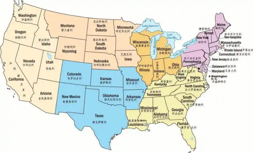 west大区,usnews美国大学排行榜top100的院校分布情况