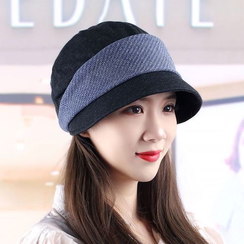 新款帽子女春夏时尚薄八角帽春天渔夫帽洋气防晒太阳帽女士出游帽