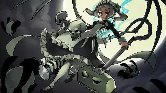 凌辱美少女丨画面好温馨故事超鬼畜的游戏骷髅女孩skullgirls