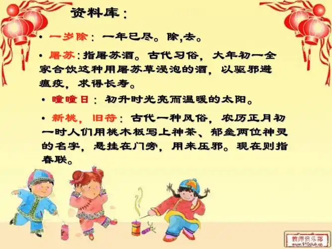 古诗元日课件ppt