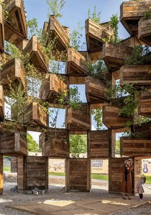 建筑| 在交互玩乐中,体验公共装置的艺术性,文化性与趣味性_植物_palk