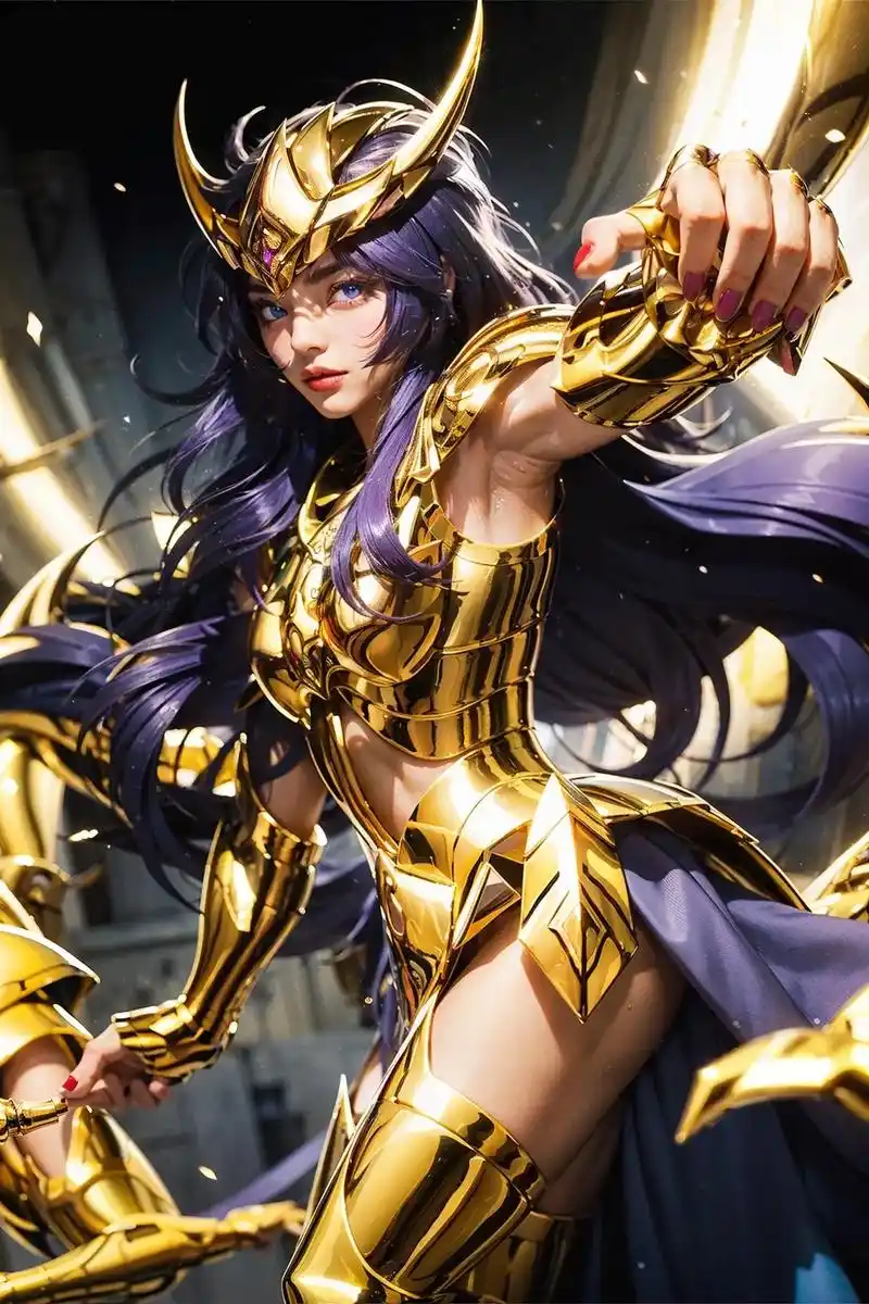 天蝎座黄金圣斗士-米罗.ai画手已经够困难了,"猩红毒针"还 - 抖音