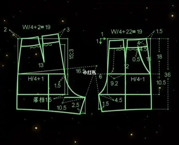 女裤短款制版打版纸样分享宝妈手作必备