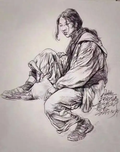 《从速写人物画写生中想到的》——节选自王朋飞老师速写人物写生不