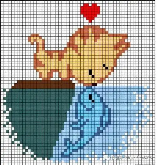 毛衣绣花图案小动物_十字绣动物简单图案大全图片 - 刺绣图案 - 刺绣