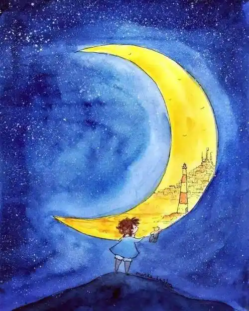 蓝色系水彩蓝色系水彩画简单