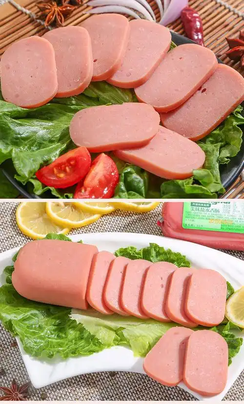 火腿片双汇美味盐水香肠220g/支火腿肠午餐肉切片炒菜火锅方腿肠