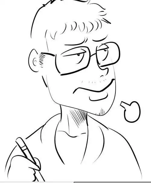 怎样画儿童简笔画胖男孩戴眼镜人物头像简笔画漫画夸张简笔画夸张的简