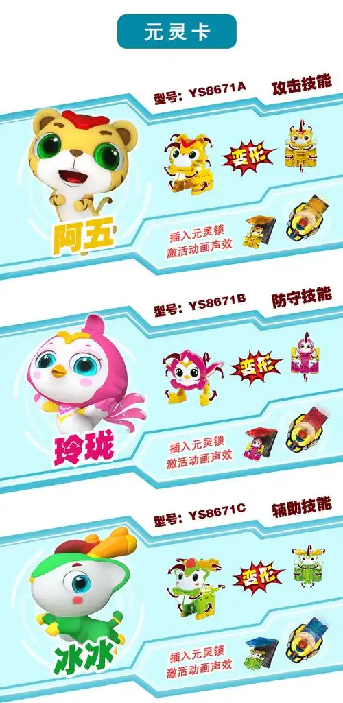 正版猪猪侠之竞球小英雄玩具元灵锁元灵卡决竞球全套阿五铁拳虎