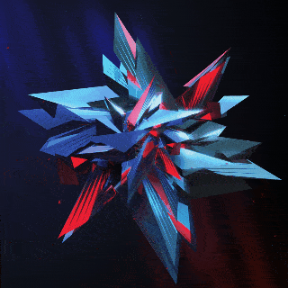 动态壁纸",画面是一个不断碎裂重合的空间形状,看起来非常的炫酷充满