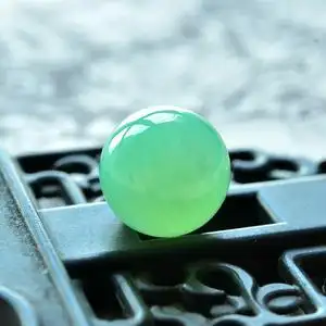 缅甸天然a货翡翠老种果甜绿阳绿14mm精品单珠女士手工挂吊坠 z227