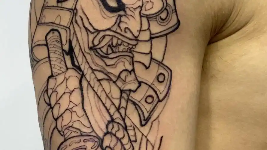 鬼武士线条.边纹边吐,原来真的有晕针的.