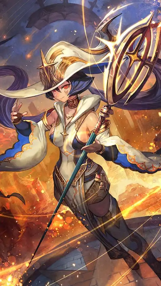 日本美少女卡牌游戏手机锁屏壁纸