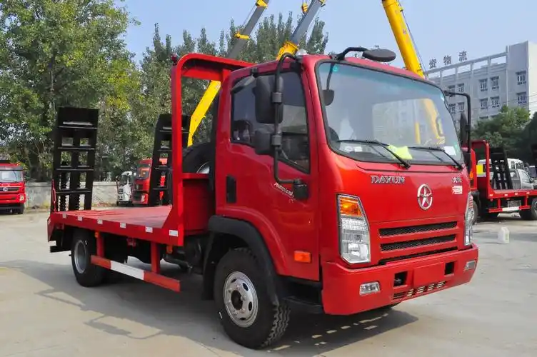 大运小黄牌国六平板车