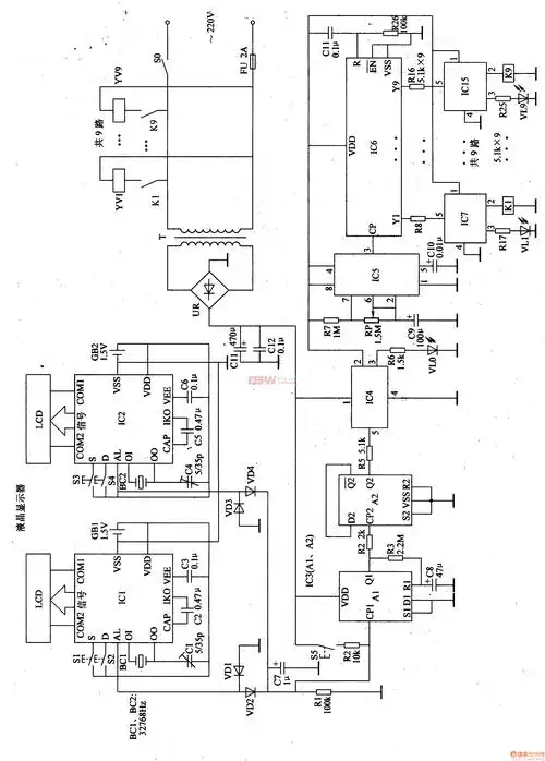 自动喷灌控制器 一-其他农业自动化电路图-电子产品世界