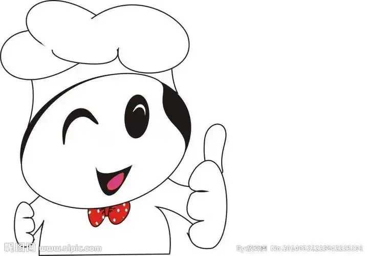可爱的小厨师简笔画 可爱的小厨师简笔画彩色