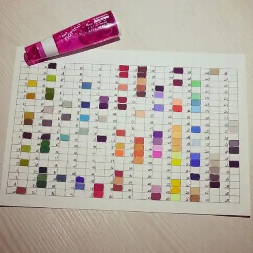 今天帮马克笔补了36个颜色,越来越齐全了^o^,还买了点状胶~回头试试看