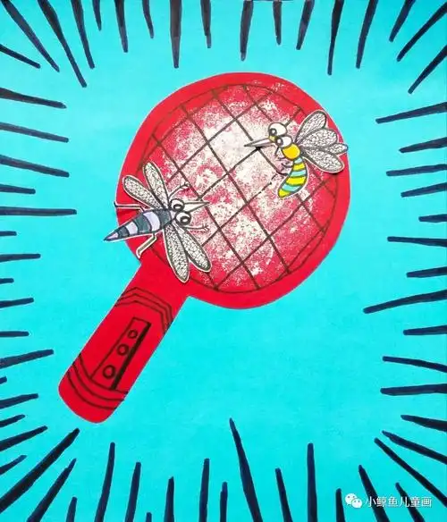 创意画:电蚊拍