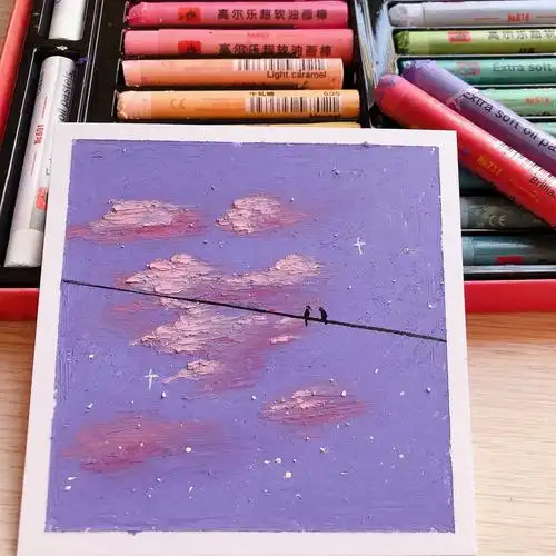 油画棒团练阿秋星辰大海系列day1