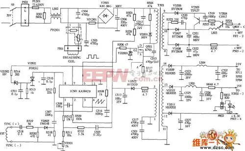开关电源ka3824b电路图