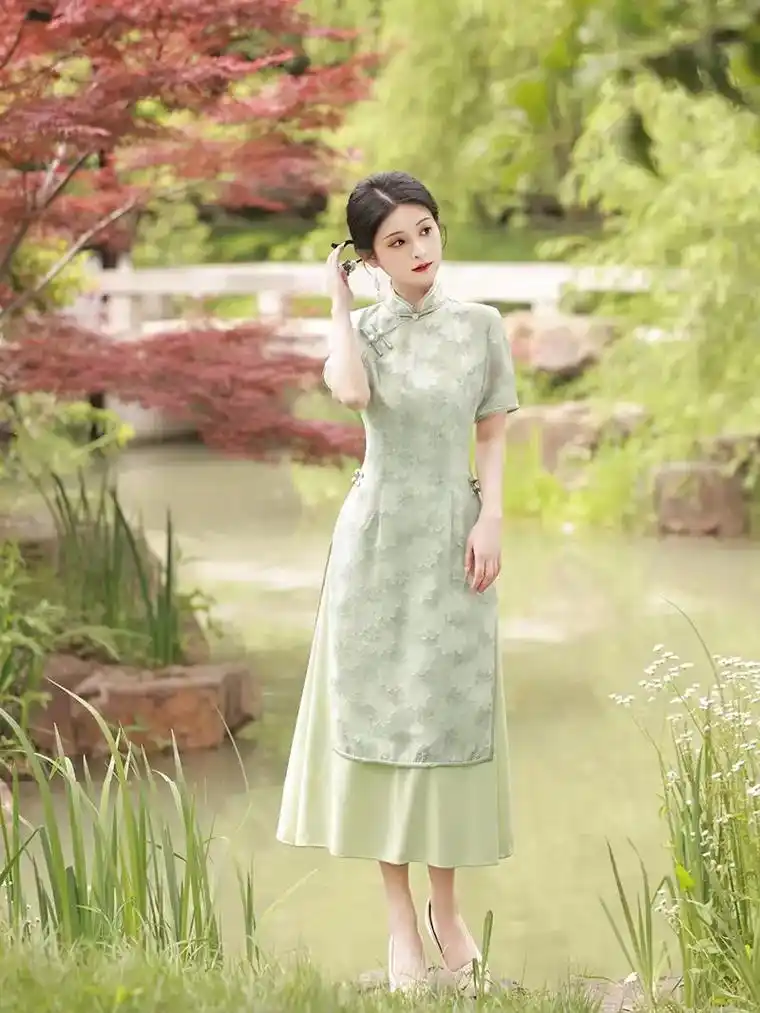 奥黛旗袍连衣裙.每日新款更新,当季新品,苏州源头工厂,旗袍修 - 抖音