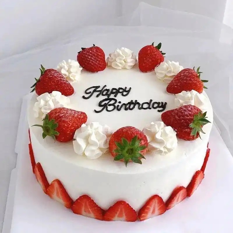 蛋糕图片|简约款草莓鲜奶蛋糕宝宝生日 甜蜜时刻蛋糕陪伴,帮您整理了