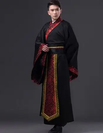 唐装男套装古装汉服男cos唐装青年束发大侠古代白色动漫男装传统王爷