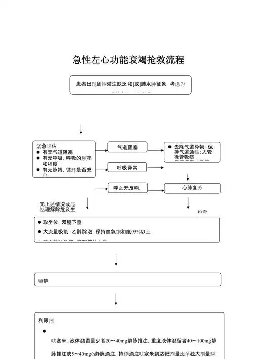 2022年急性左心衰竭救治流程图