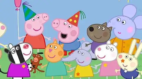 【小米】粉红小猪佩奇和朋友们一起郊外找星星游戏