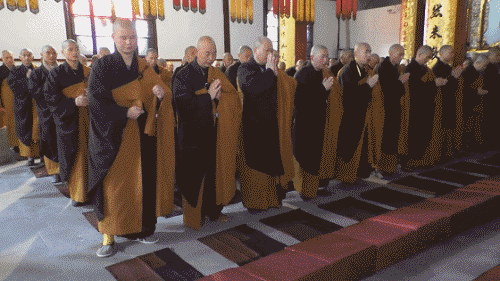 天童禅寺传授三坛大戒法会第十八日:顶礼祖师,演坛,迎请