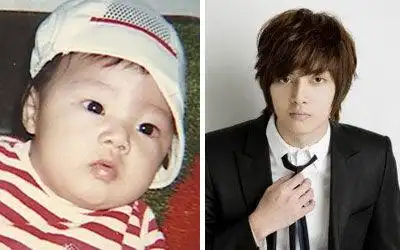 花样男子幼年时期相片对比.