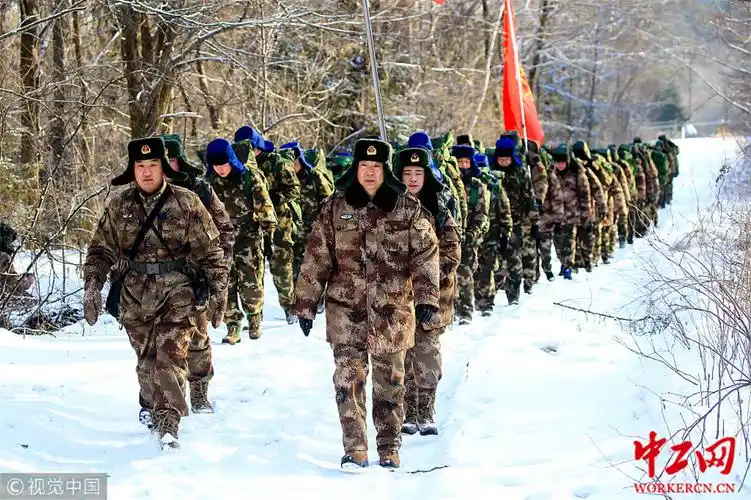 黑龙江伊春军分区开展冬季野营拉练砥砺官兵精气神